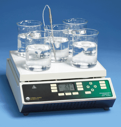 Image: Torrey Pines Scientific’s EchoTherm Model HS65, a programmable, digital, stirring hot plate (photo courtesy Torrey Pines Scientific). Image: Torrey Pines Scientific’s EchoTherm Model HS65, a programmable, digital, stirring hot plate (photo courtesy Torrey Pines Scientific).